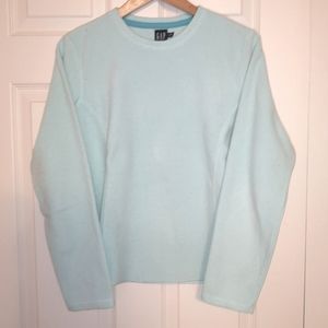 Vintage GAP Fleece Sweater Pale Aqua Blue
